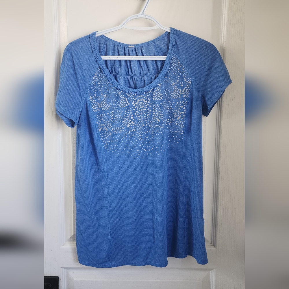lululemon athletica Blue Short Sleeve Tee